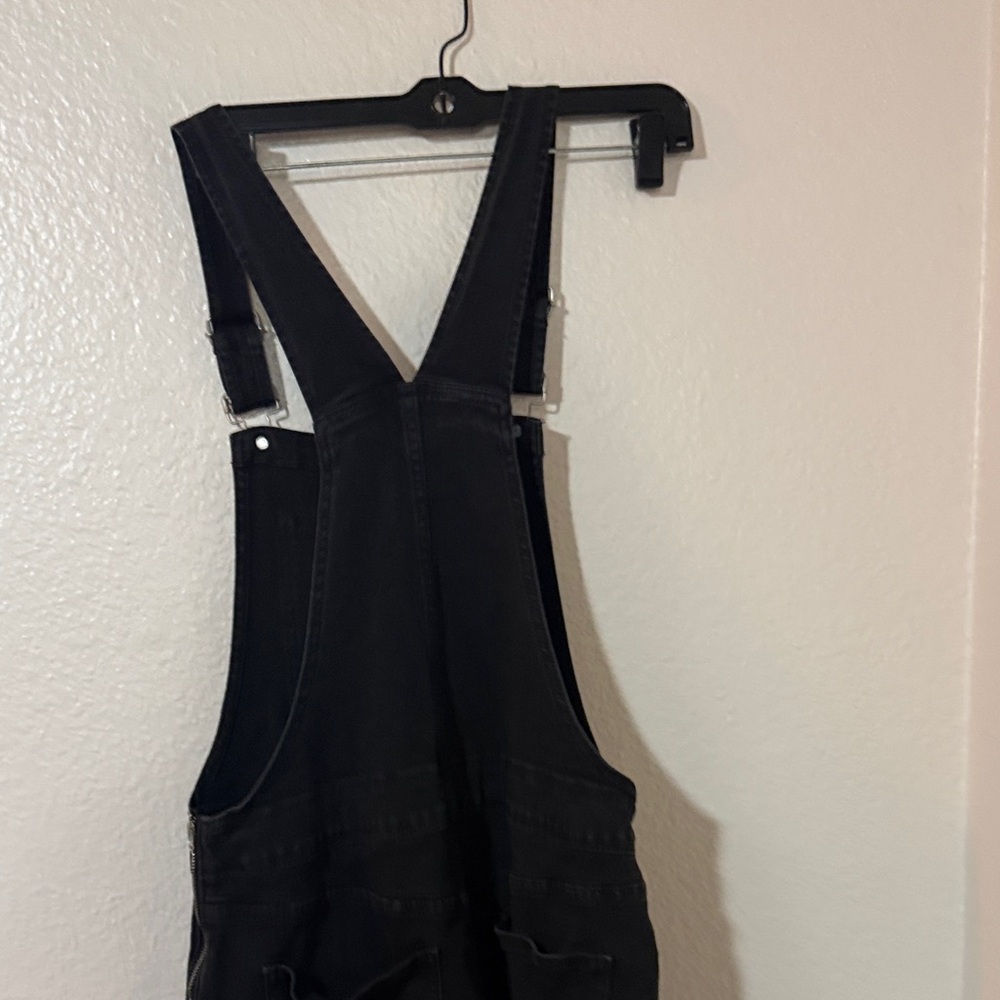 J. Crew Women's Black Denim Overalls - Picture 7 of 12